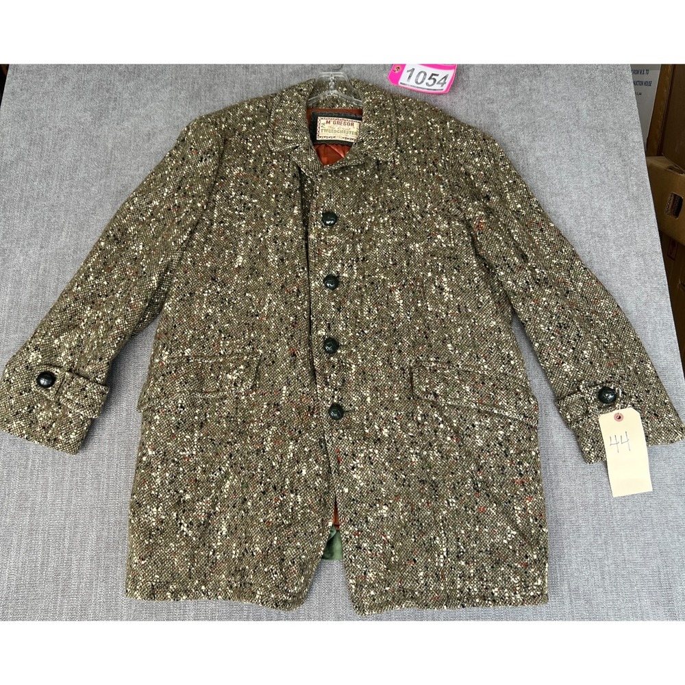 Vintage McGregor The Great Tweedchester Jacket Mens 44 Multi Tweed Jetted Pocket